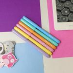 Caneta Hidrográfica Vai e Vem 6 Cores Tom Pastel - Faber-Castell