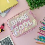Estojo Box Académie Shine Rosa - Tilibra