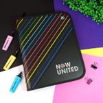 Fichário Universitário com Zíper Now United com 48 Folhas 27,2 x 34,2 cm - DAC