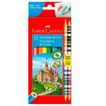 Lápis de Cor 10 Cores + 2 Lápis Bicolor - Faber-Castell