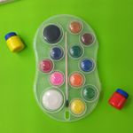 Aquarela em Pastilha com 12 Cores + Pincel - Acrilex