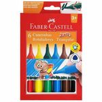 Caneta Hidrográfica Jumbo 6 Cores - Faber-Castell