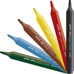 Caneta Hidrográfica Jumbo 6 Cores - Faber-Castell