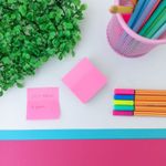 Bloco Adesivo Memo Notes Cores Neons e Suaves 51 mm x 51 mm 250 Folhas Adelbras