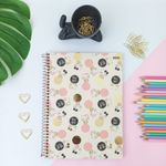 Caderno Espiral Capa Dura Universitário 1 Matéria Hello Kitty 20 x 27,5 cm 80 Folhas - São Domingos