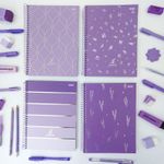 Caderno Colegial 1 Matéria Lavender 17,9 x 24,1 cm - São Domingos