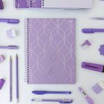 Caderno Colegial 1 Matéria Lavender 17,9 x 24,1 cm - São Domingos