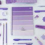 Caderno Colegial 1 Matéria Lavender 17,9 x 24,1 cm - São Domingos