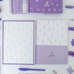 Caderno Colegial 1 Matéria Lavender 17,9 x 24,1 cm - São Domingos