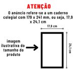 Caderno Colegial 1 Matéria Lavender 17,9 x 24,1 cm - São Domingos