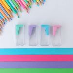 Apontador com Depósito Retângular Tons Pastel - Faber-Castell