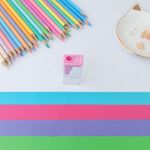 Apontador com Depósito Retângular Tons Pastel - Faber-Castell