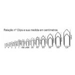 Clips Galvanizado para Escritório em Todos os Tamanhos | 1/0, 2/0, 3/0, 4/0, 5/0, 6/0, 10/0, 12/0 | - Bacchi