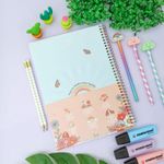 Caderno Universitário Gypsy 1 Matéria 80 Folhas Pautadas 20 x 27,5 cm - Tilibra
