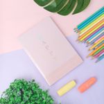 Caderno 1/4 Brochura Capa Dura Happy 14 x 20 cm 80 folhas - Tilibra