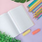 Caderno 1/4 Brochura Capa Dura Happy 14 x 20 cm 80 folhas - Tilibra
