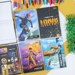 Caderno 1/4 Free Fire Colorido Brochura Costurado Capa Dura 14 x 20 cm 80 Folhas - Tilibra