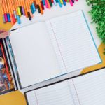Caderno 1/4 Free Fire Colorido Brochura Costurado Capa Dura 14 x 20 cm 80 Folhas - Tilibra