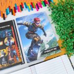 Caderno 1/4 Free Fire Colorido Brochura Costurado Capa Dura 14 x 20 cm 80 Folhas - Tilibra