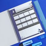 Caderno Universitário Nasa 1 Matéria 80 Folhas Pautadas 20 x 27,5 cm - Tilibra