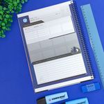 Caderno Universitário Nasa 1 Matéria 80 Folhas Pautadas 20 x 27,5 cm - Tilibra