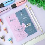 Refil de Fichas para Mini Fichário Stitch 14 x 17 cm 80 Folhas - DAC