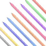 Kit Caneta Esferográfica Colorida Spiro Tradicional Ponta Agulha 0.7 mm 8 cores - CIS
