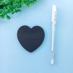 Kit 1 Caneta BRANCA Gel Trigel Cis + 1 Bloco de Notas Adesivo PRETO 50 Folhas