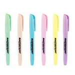 Kit Caneta Marca Texto Tom Pastel com 06 Cores - Masterprint