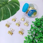Prendedor de Papel 3/4 Dourado 24 Unidades - Cis
