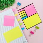 Bloco Adesivo Colorido Kit com 7 Unidades - Yins