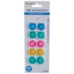 Imã Decorativo Colorido Pacote 10 Peças - Interponte