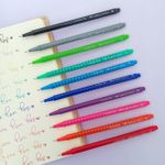 Caneta Hidrográfica Fine Pen Pop Ponta Fina 0.4 mm 10 Cores - Faber-Castell