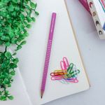 Lápis Preto Grafite N° 2 Triangular EcoGrip Sparkle Unidade - Faber-Castell