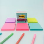 Bloco Adesivo Post-It Cubo 5 Cores Neon 76 mm x 76 mm 450 Folhas - 3M