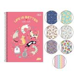 Caderno Universitário Colorido D+ 10 Matérias 200 Folhas 20 x 27,5 cm - Tilibra