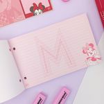 Refil de Fichas para Mini Ficheiro Minnie 80 Folhas Pautadas Rosa Candy Color 215 x 135 mm - DAC