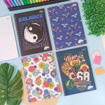 Caderno Universitário Quadriculado 1 x 1 D+ 20 x 27,5 cm 96 Folhas - Tilibra