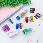 Kit Fita Adesiva Decorada Washi Tape com 20 Modelos Sortidos e 2 Dispensers 12 mm x 2,5 m - Importado