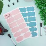 Etiqueta Adesiva Removível Colorida 24 Unidades - Importado