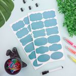 Etiqueta Adesiva Removível Colorida 24 Unidades - Importado