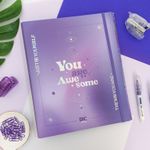 Fichário Tamanho Universitário Trendy Purple 24,5 cm x 30 cm 48 Folhas Pautadas - DAC
