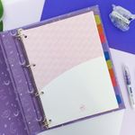 Fichário Tamanho Universitário Trendy Purple 24,5 cm x 30 cm 48 Folhas Pautadas - DAC