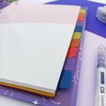 Fichário Tamanho Universitário Trendy Purple 24,5 cm x 30 cm 48 Folhas Pautadas - DAC