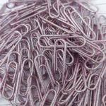 Clips Rosa com Glitter 28 mm 120 Unidades - Tilibra
