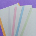 Ficha Pautada Colorida Tom Pastel com Tarjas e Bullets 202mm x 124mm com 50 unidades - Tilibra