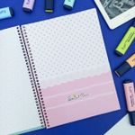 Caderno Espiral Capa Dura Universitário 1 Matéria Sweet Care 20 x 27,5 cm 80 Folhas - São Domingos