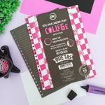 Refil Tamanho Universitário College para Caderno Smart 48 Folhas Pretas - DAC