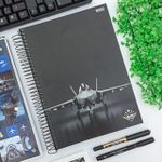 Caderno Uniersitário 1 Matérias 80 folhas Espiral AIR ATTACK - São Domingos