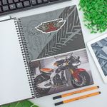 Caderno Universitário Motos 20 x 27,5 cm 80 Folhas - São Domingos